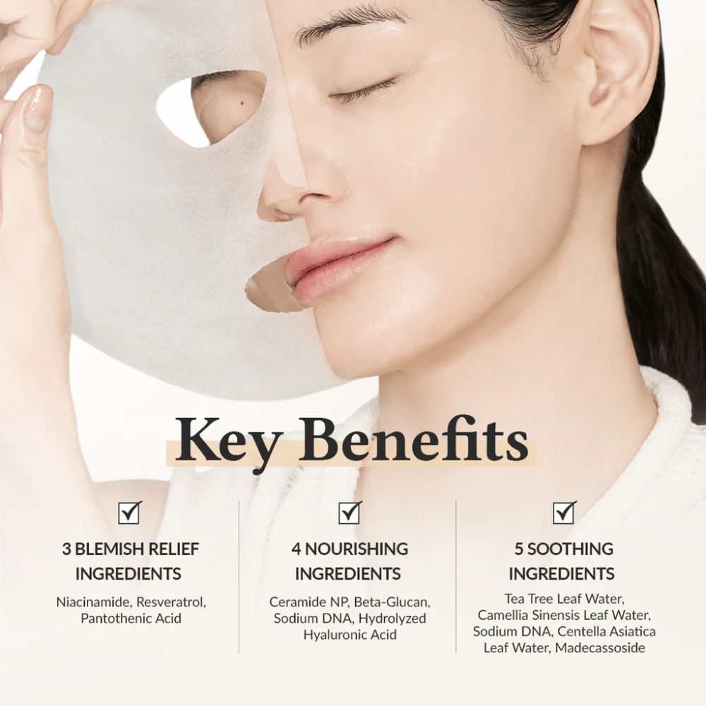 Dr. Althea 345 Relief Cream Mask com niacinamida, resveratrol e ceramida para efeito calmante, hidratante e fortalecedor da pele