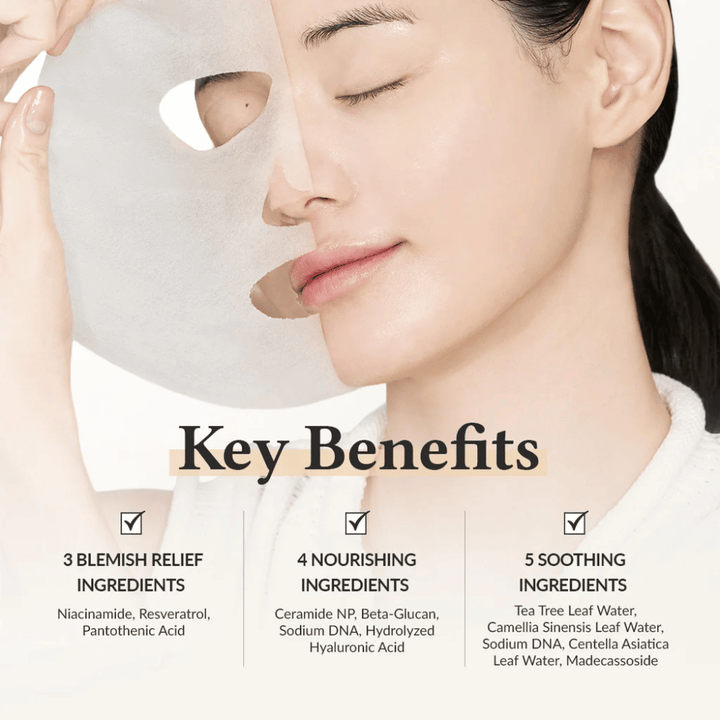 Dr. Althea 345 Relief Cream Mask com niacinamida, resveratrol e ceramida para efeito calmante, hidratante e fortalecedor da pele