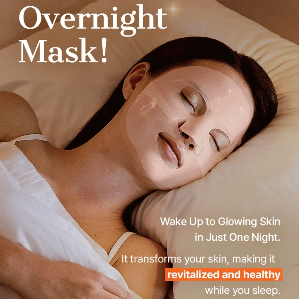 COSRX 5 PDRN Hyaluronic Acid Vital Hydrating Hydrogel Mask como máscara noturna para hidratação intensa, renovação da pele e brilho durante a noite