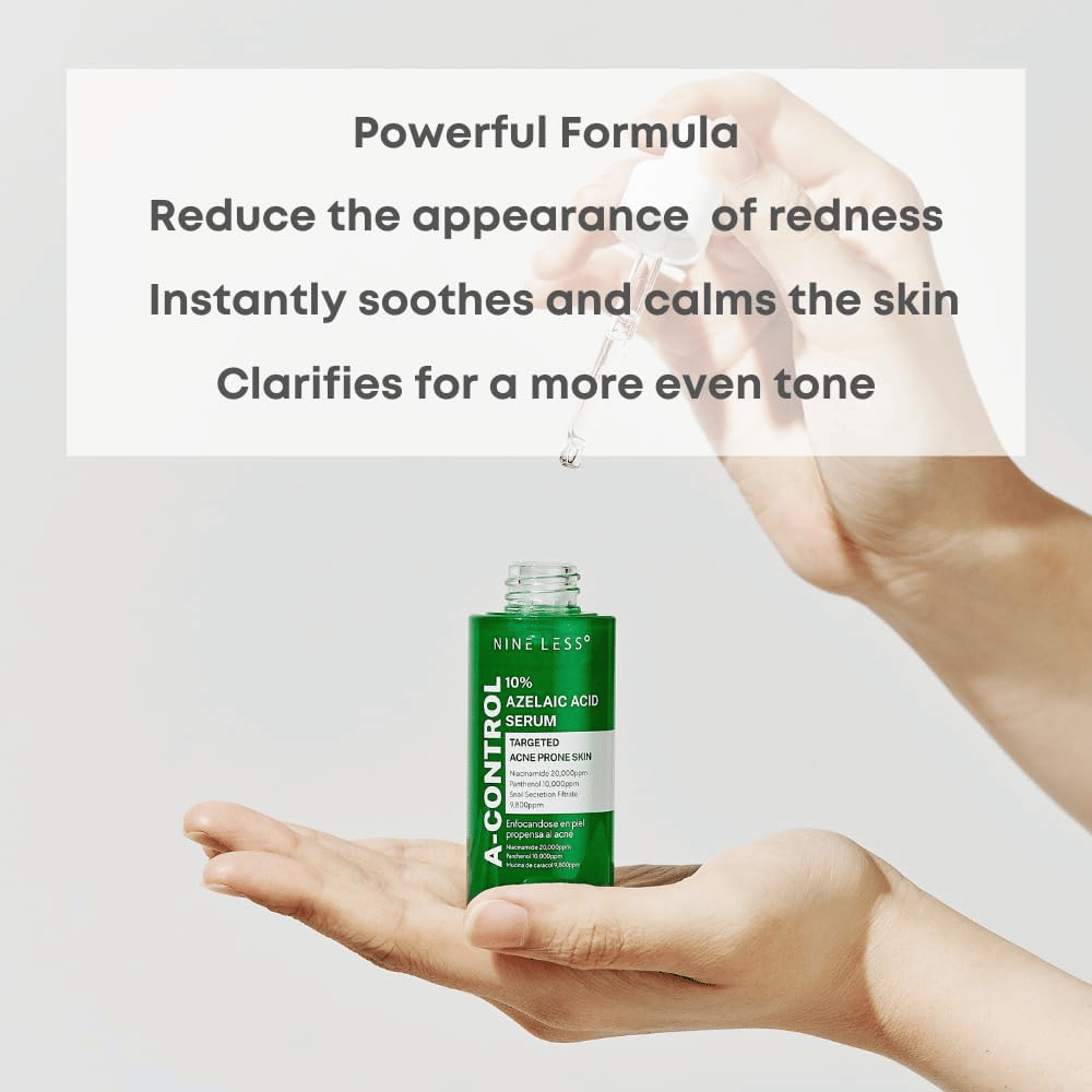 Sérum poderoso com 10% de ácido azelaico que reduz a vermelhidão, acalma e equilibra a pele. Perfeito para pele propensa a acne, proporciona um tom de pele mais claro e uma textura mais uniforme. Ideal para cuidados diários com a pele.