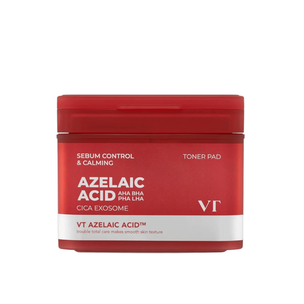 Imagem do produto de VT Azelaic Acid Cica Exosome Toner Pad – peeling suave diário que reduz o sebo e acalma a pele.