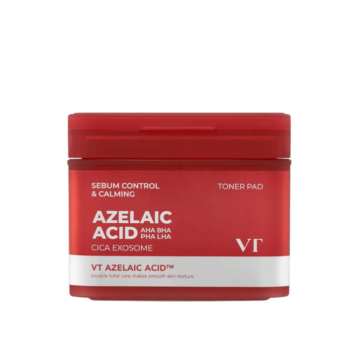 Imagem do produto de VT Azelaic Acid Cica Exosome Toner Pad – peeling suave diário que reduz o sebo e acalma a pele.