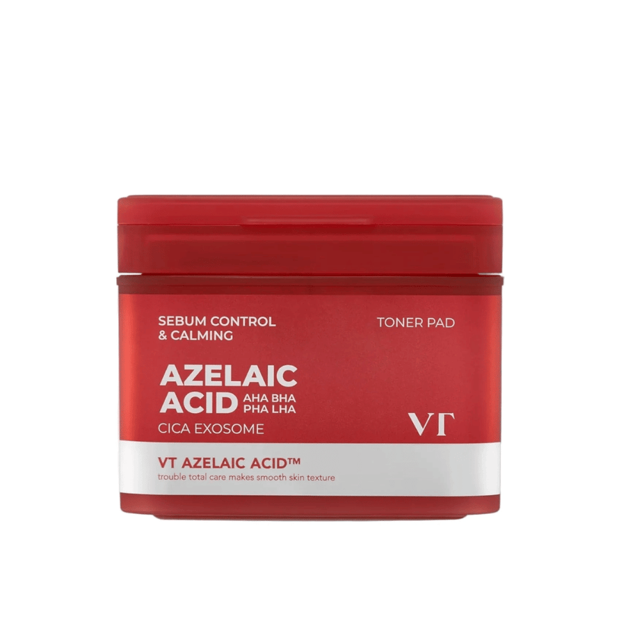 Imagem do produto de VT Azelaic Acid Cica Exosome Toner Pad – peeling suave diário que reduz o sebo e acalma a pele.