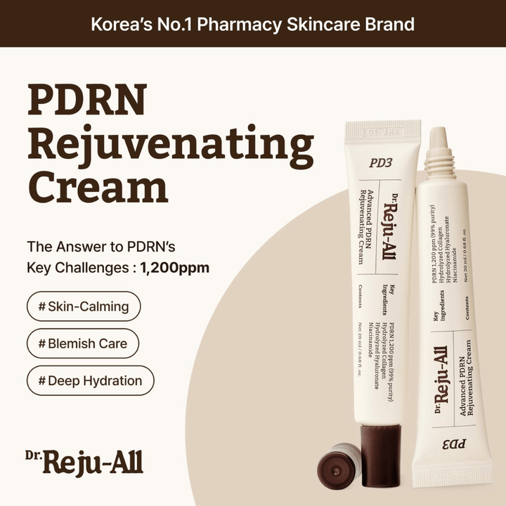 Dr. Reju-All PDRN Rejuvenating Cream – cuidados de pele de farmácia coreana com tecnologia de renovação da pele PDRN