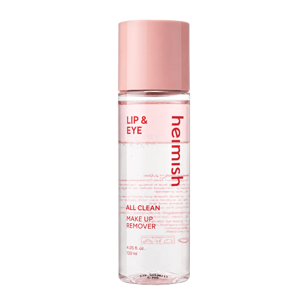 heimish All Clean Makeup Remover desmaquilhante de 120 ml para olhos e lábios imagem do produto sobre fundo branco