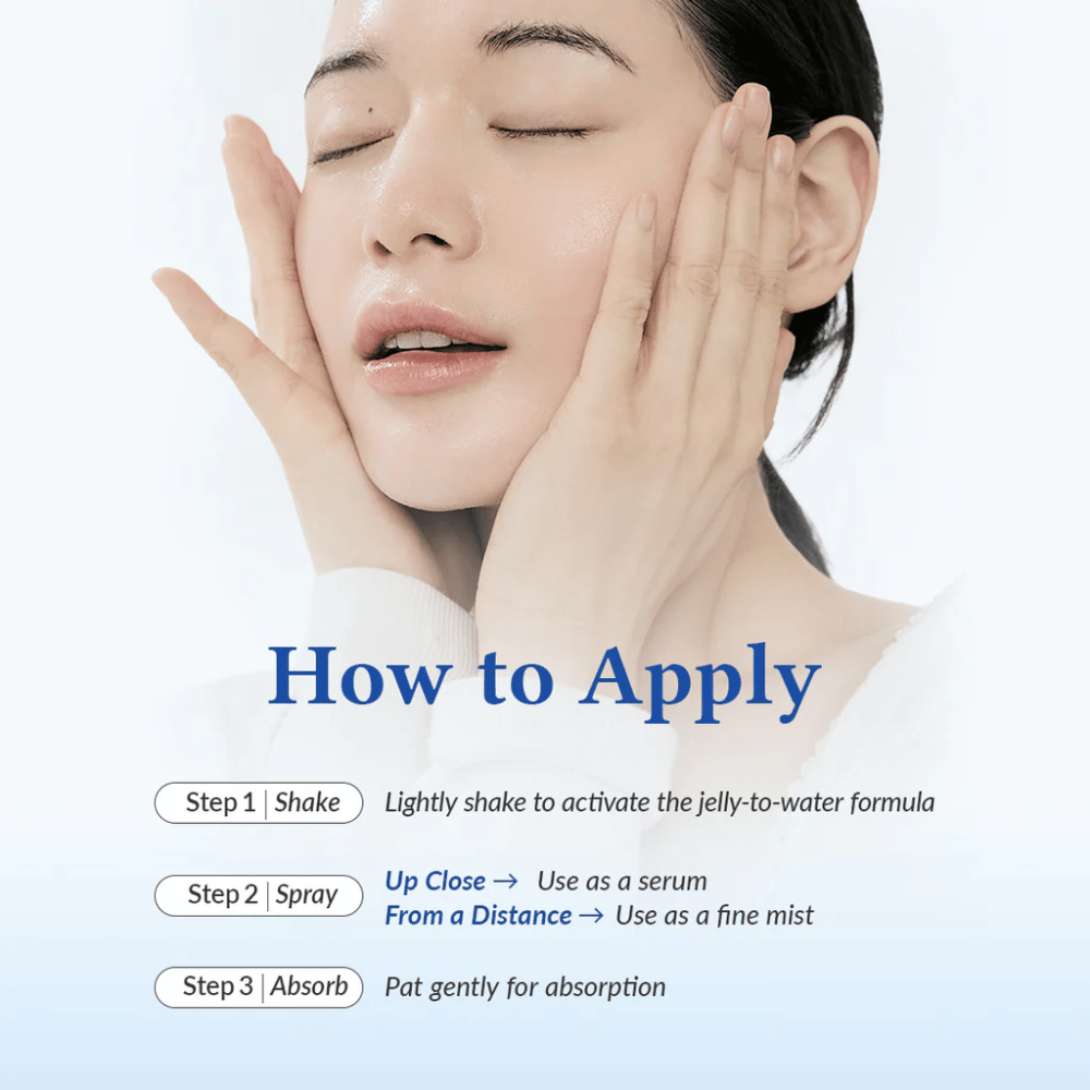 Dr. Althea Aqua Marine Jelly Mist – como o produto é aplicado na rotina facial para pele hidratada e volumosa