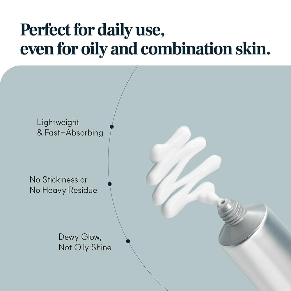 S.NATURE Aqua Squalane Moisturizing Cream com uma fórmula leve e de rápida absorção que proporciona hidratação duradoura sem sensação pegajosa.