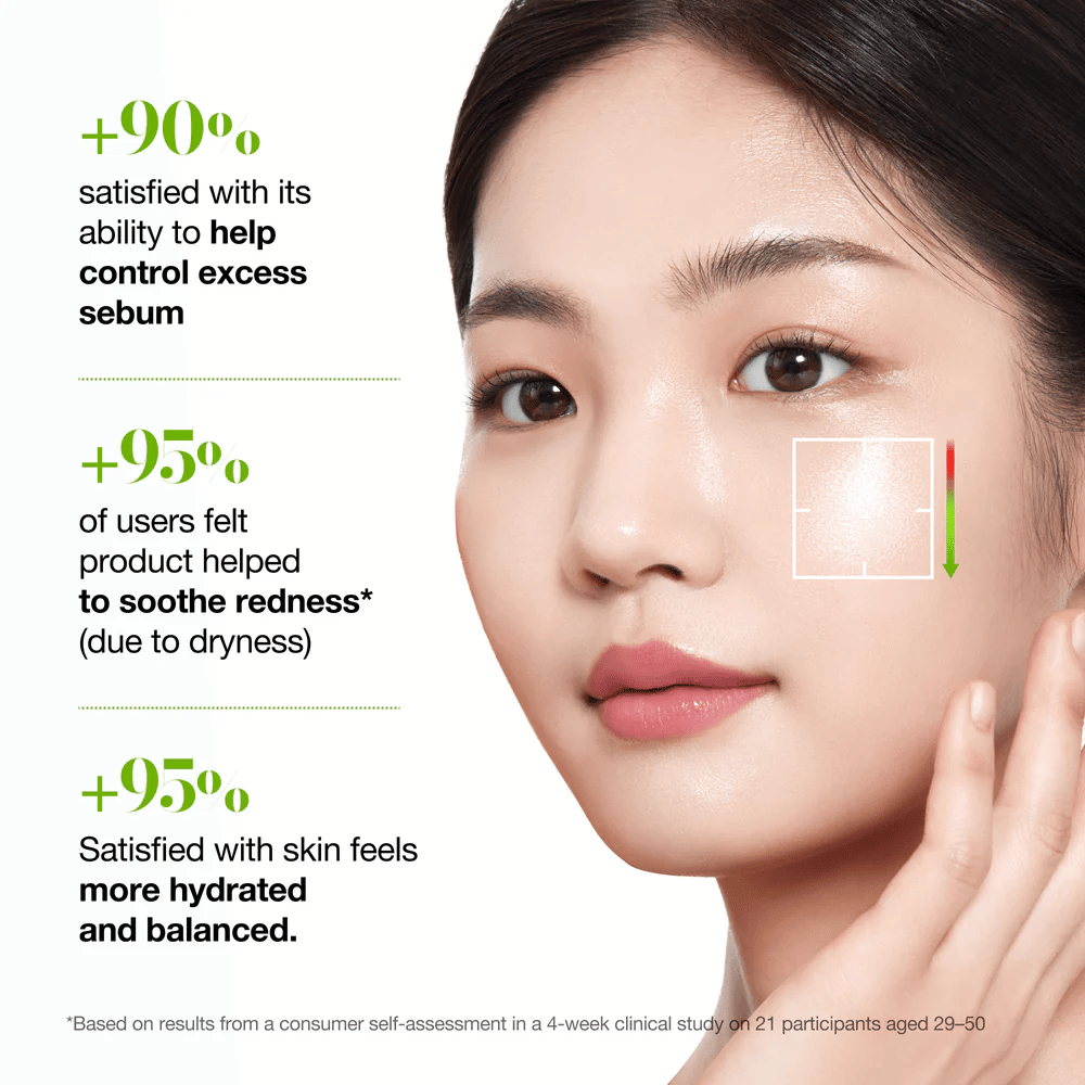 Anua Azelaic Acid 3 Cica Skin Clarifying Toner ajuda a controlar o excesso de sebo, acalmar a vermelhidão e dar à pele uma sensação hidratada e equilibrada.