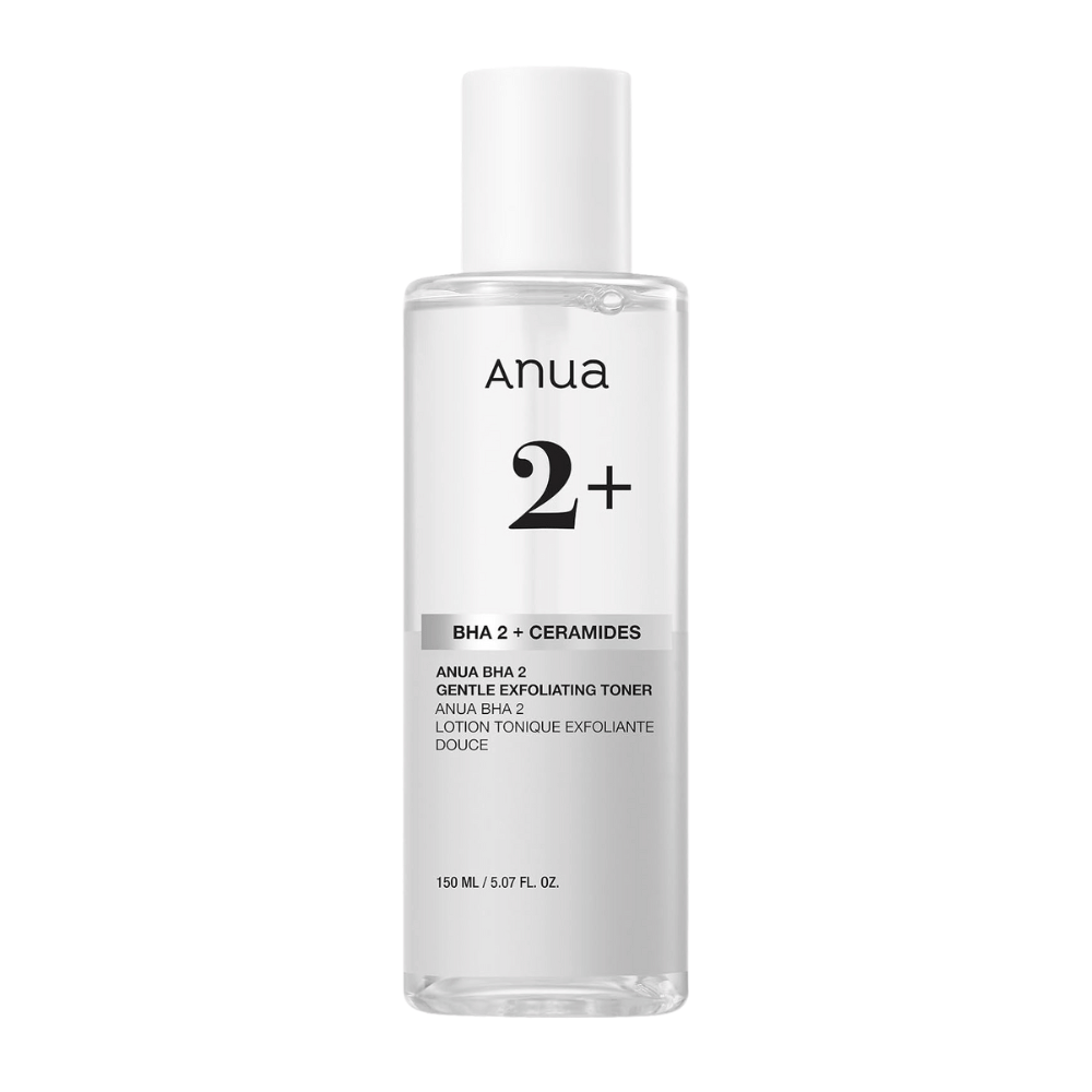 Anua BHA 2% Gentle Exfoliating Toner 150 ml – tónico facial esfoliante com ácido salicílico e ceramidas para uma pele mais clara