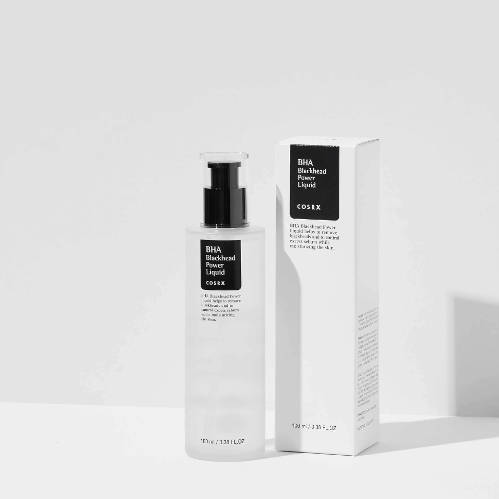 COSRX BHA Blackhead Power Liquid 100 ml com embalagem – sérum facial esfoliante com BHA que combate cravos e excesso de sebo.