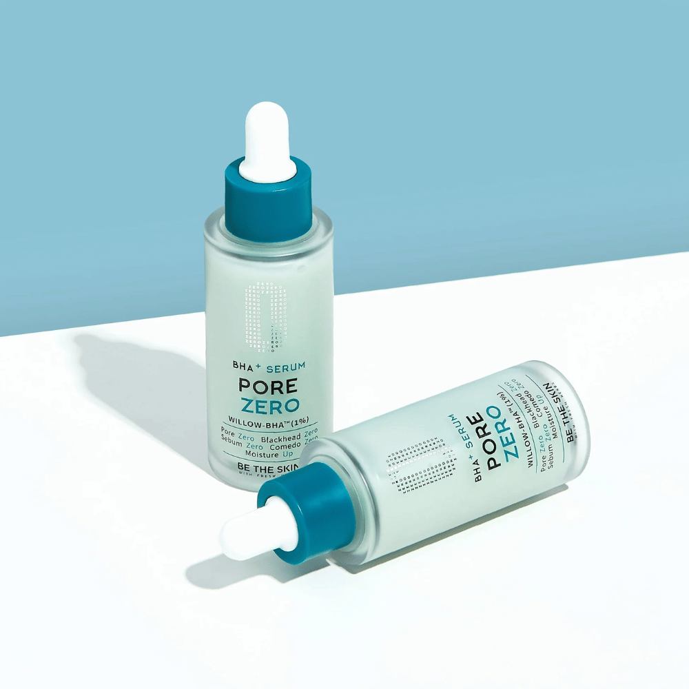 Duas embalagens de Be The Skin BHA+ Pore Zero Serum com Willow-BHA 1%