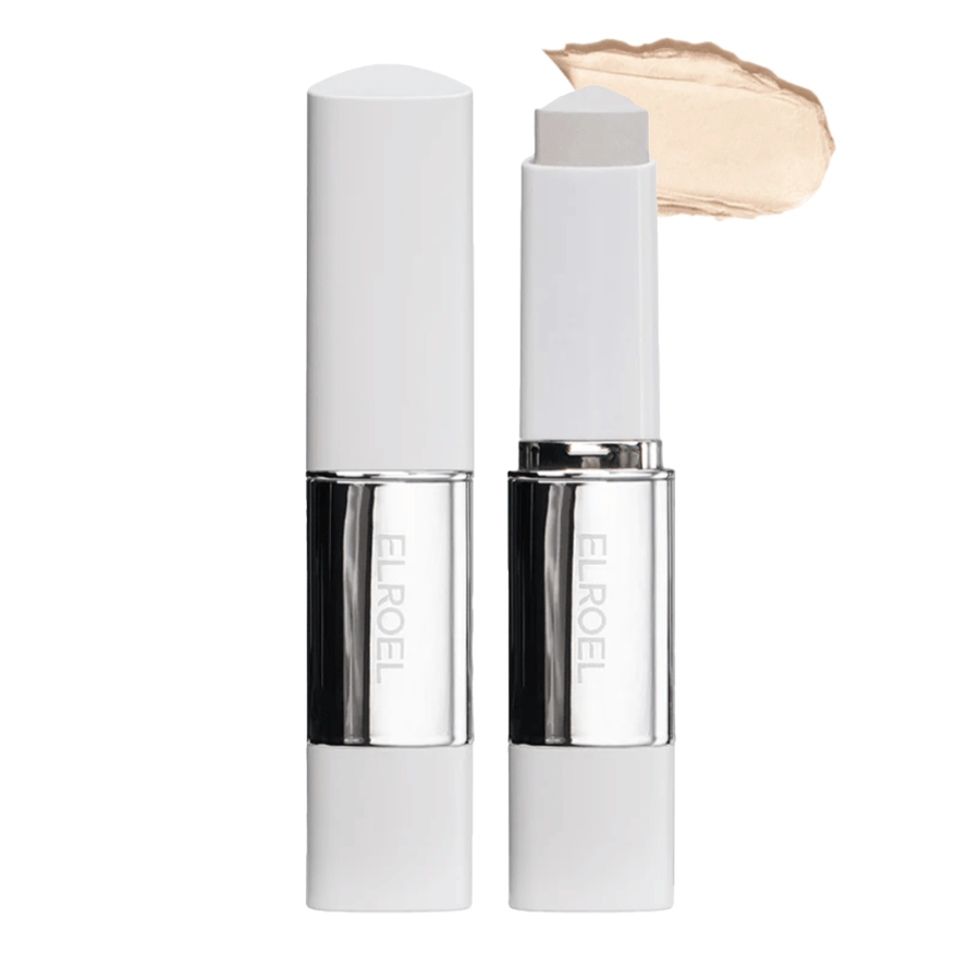 ELROEL Blanc Cover Cream Stick concealer em tom claro com textura cremosa que proporciona cobertura uniforme e acabamento natural.