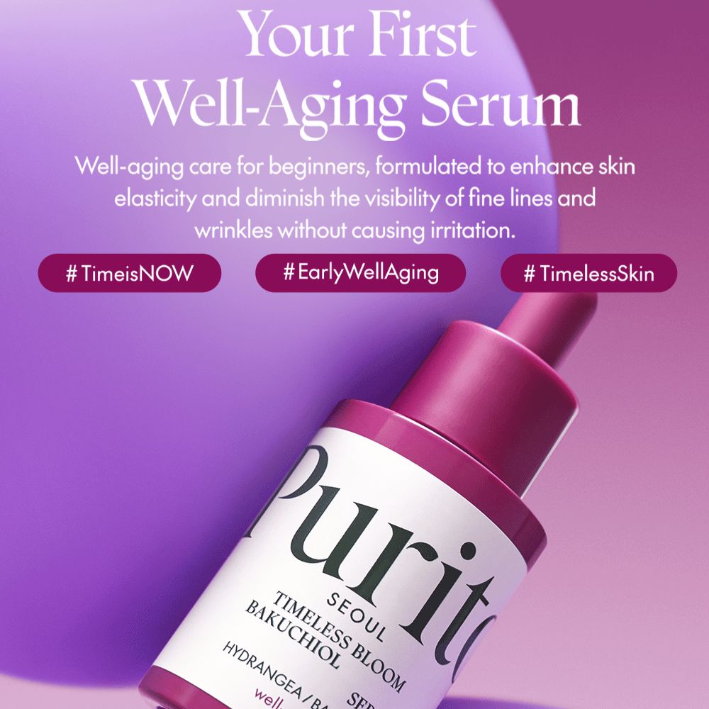 Purito Timeless Bloom Bakuchiol Serum é sua primeira introdução ao cuidado do envelhecimento saudável. Perfeito para iniciantes, melhora a elasticidade da pele e reduz a visibilidade de linhas finas sem irritação. Experimente a beleza atemporal com uma fórmula suave e eficaz.