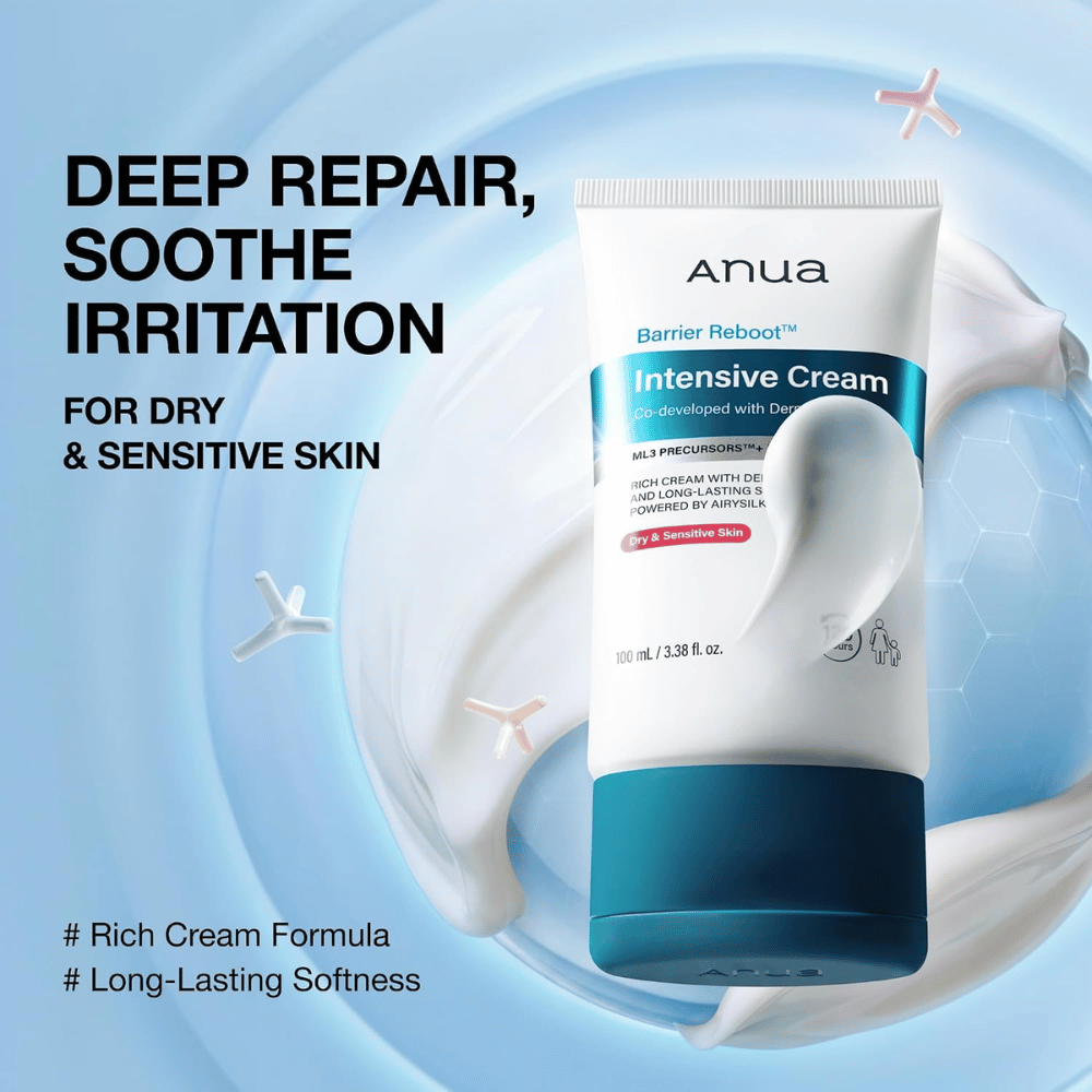 4. Anua Barrier Reboot Intensive Cream – creme de rosto intensamente hidratante para pele seca e sensível
