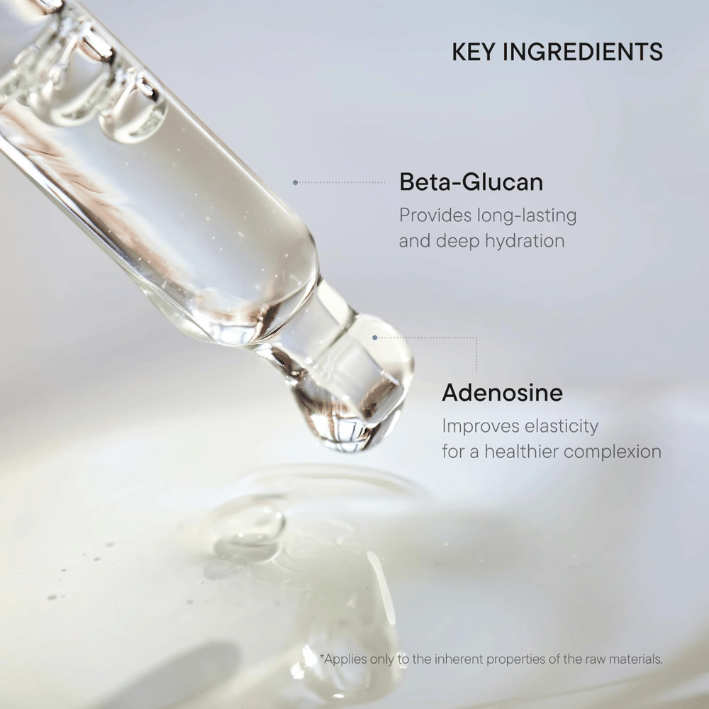 iUNIK Beta-Glucan Power Moisture Serum com beta-glucano e adenosina que proporciona hidratação duradoura e melhora da elasticidade