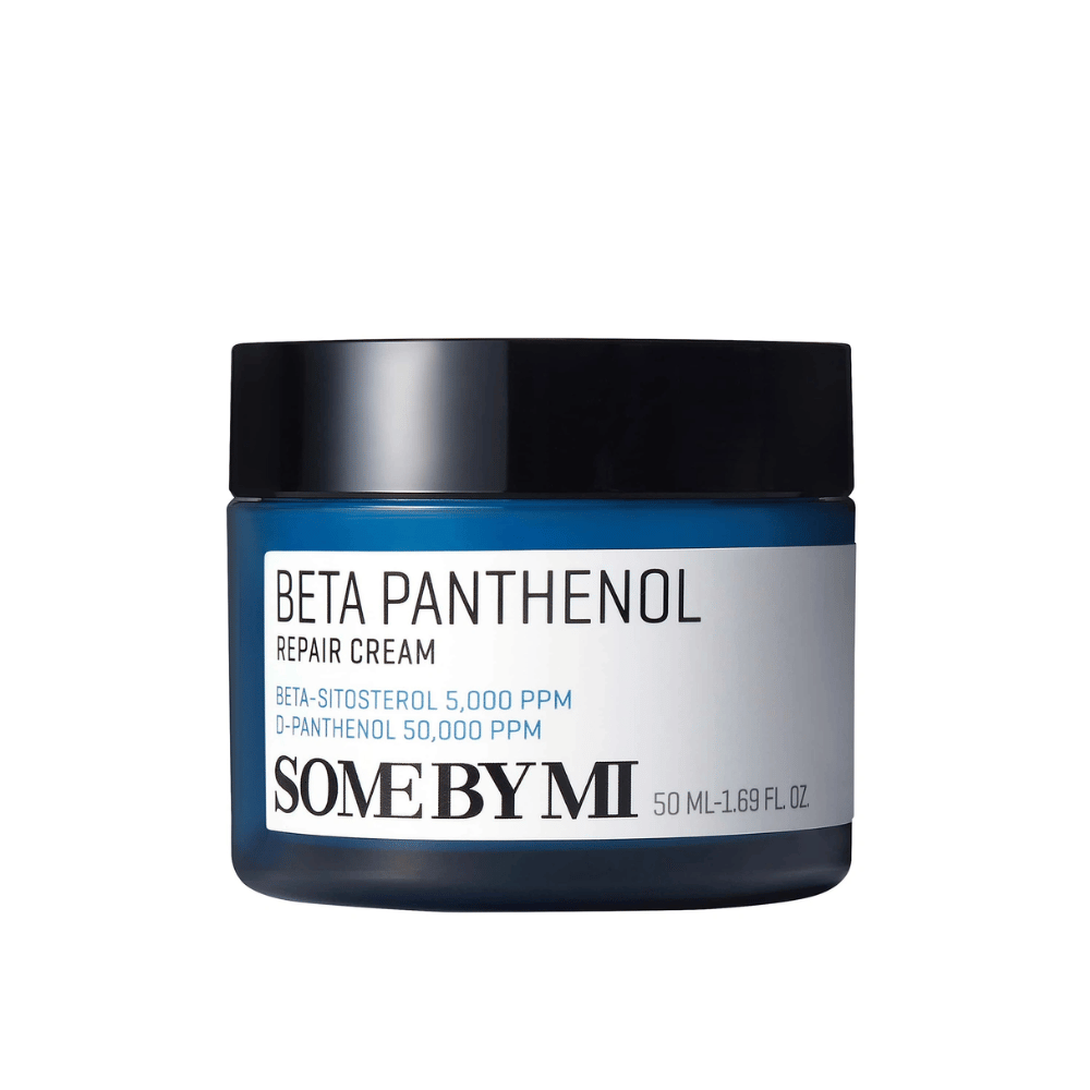 Imagem do produto em SOME BY MI Beta Panthenol Repair Cream 50ml – creme hidratante coreano intensivo para pele sensível.