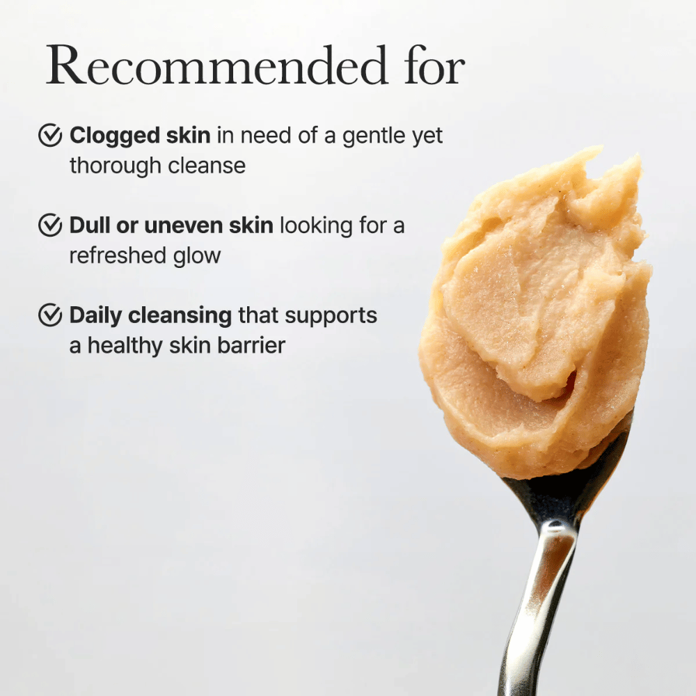 Arencia Calendula Rice Mochi Cleanser recomendado para pele obstruída, cansada ou irregular que necessita de uma limpeza suave mas eficaz.