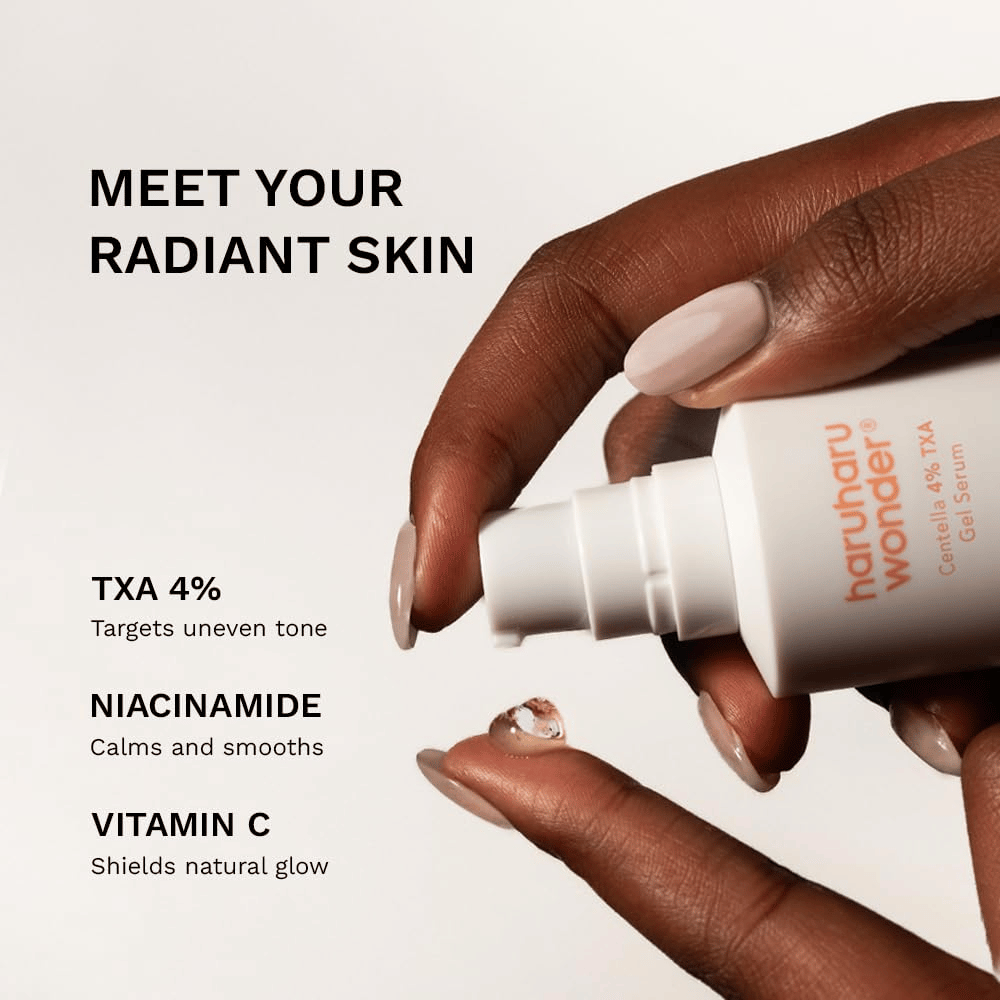 4. Haruharu Wonder Centella 4% TXA Dark Spot Go Away Serum – sérum em gel com 4% de ácido tranexâmico, niacinamida e vitamina C