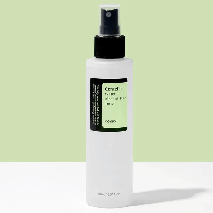 COSRX Centella Water Alcohol-Free Toner com caixa 150 ml tônico hidratante e sem álcool para pele equilibrada