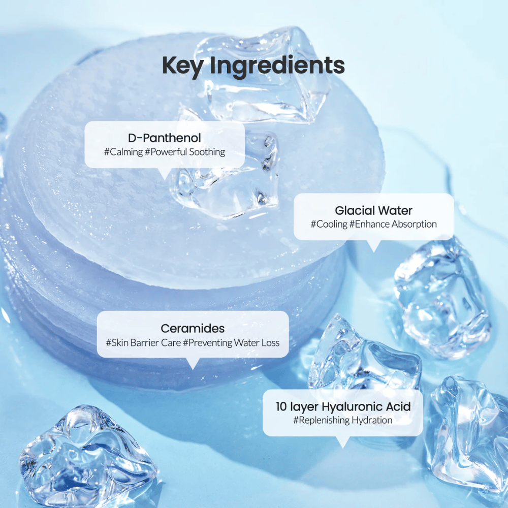 Ingredientes-chave nos Biodance Cera-Nol Gel Toner Pads

❄️ Água glaciar – Efeito refrescante que melhora a absorção.
💧 Ácido hialurônico de 10 camadas – Hidratação intensa em profundidade.
🌿 D-Pantenol – Poderoso calmante e fortalecedor para a pele.
🛡️ Ceramidas – Protegem a barreira da pele e previnem a perda de umidade.

Perfeito para um impulso refrescante e hidratante!