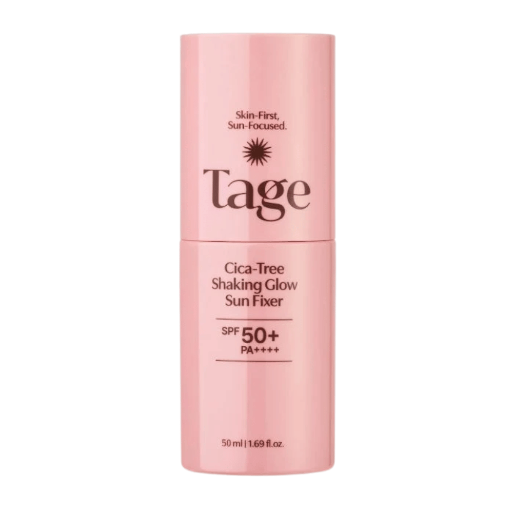 TAGE Cica-Tree Shaking Glow Sun Fixer SPF50+ PA++++ 50 ml – protetor solar coreano