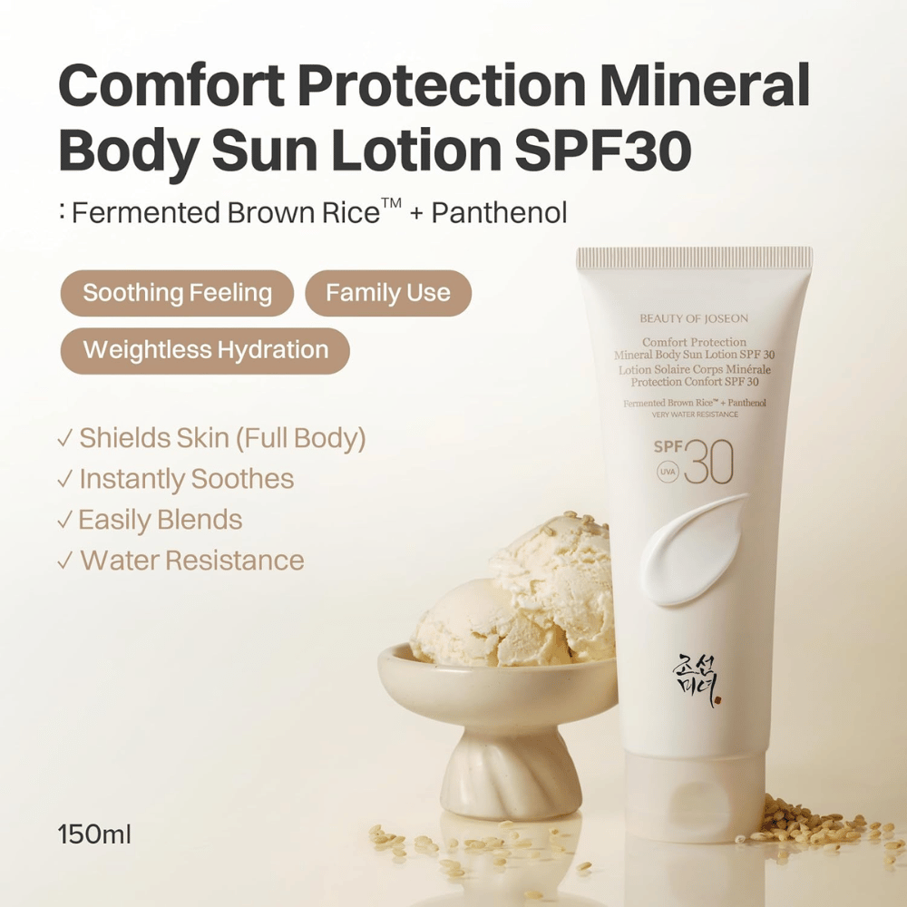 Beauty of Joseon Comfort Protection Mineral Body Sun Lotion SPF30 150 ml protetor solar mineral