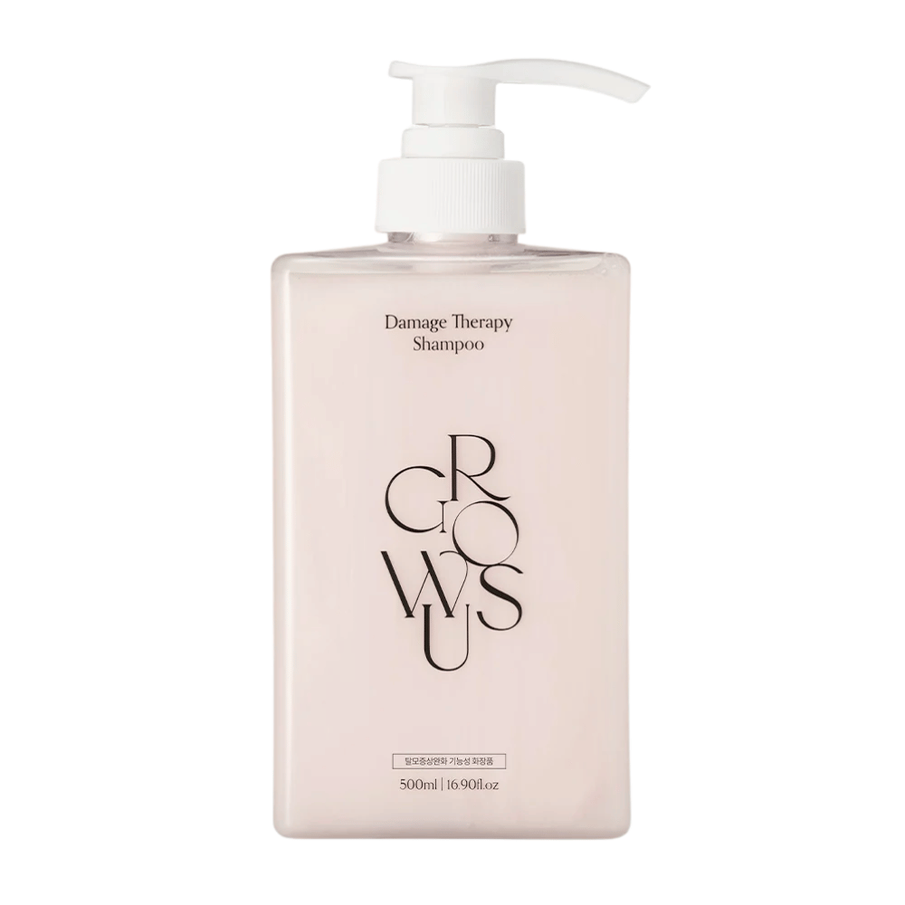 GROWUS Damage Therapy Shampoo EX champô reparador de 500 ml imagem do produto sobre fundo branco