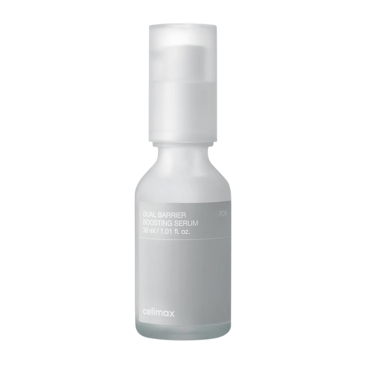 Celimax Dual Barrier Boosting Serum imagem do produto em fundo branco, sérum coreano para pele sensível e seca.