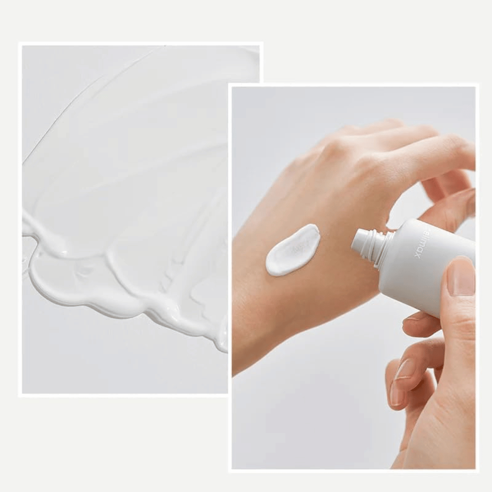 Celimax Dual Barrier Watery Sun Cream SPF50+ PA++++ com textura leve e hidratante que é rapidamente absorvida sem deixar película branca nem sensação pegajosa.