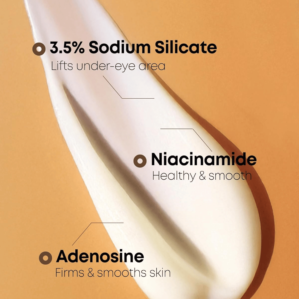 NINE LESS Ever-Youth Dual Effect Eye Cream – creme de olhos com silicato de sódio, niacinamida e adenosina