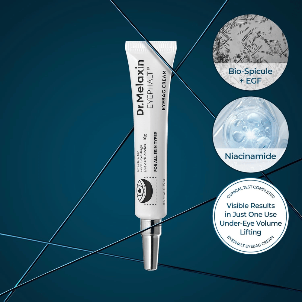 Creme de olhos com tecnologia avançada de cuidados da pele que atua sobre rugas, inchaço e pele cansada sob os olhos para um aspeto mais fresco