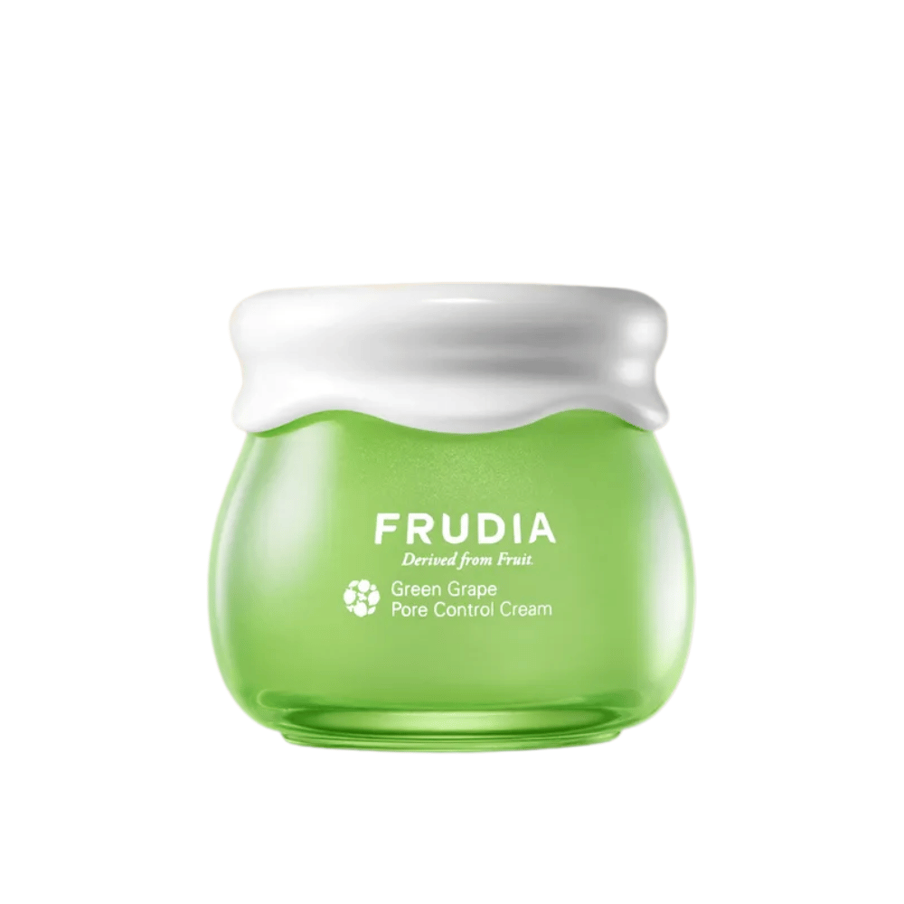 FRUDIA Green Grape Pore Control Cream – creme facial que reduz poros com extrato de uva verde para pele oleosa e mista.