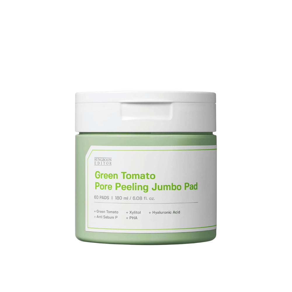 1. SUNGBOON EDITOR Green Tomato Pore Peeling Jumbo Pad 60 discos – imagem do produto do frasco