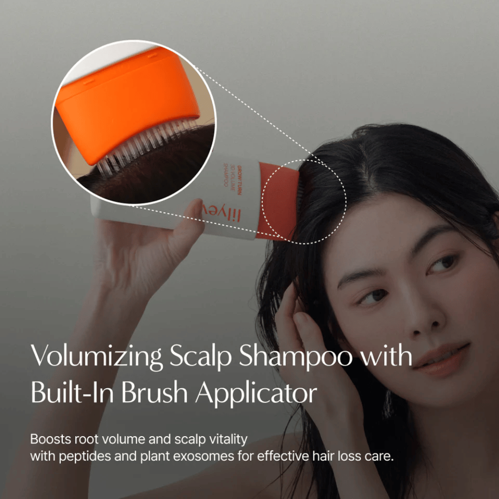 LILYEVE Grow:Turn Exosome 3D Volume Brush Shampoo com exossomas de origem vegetal e complexo proteico