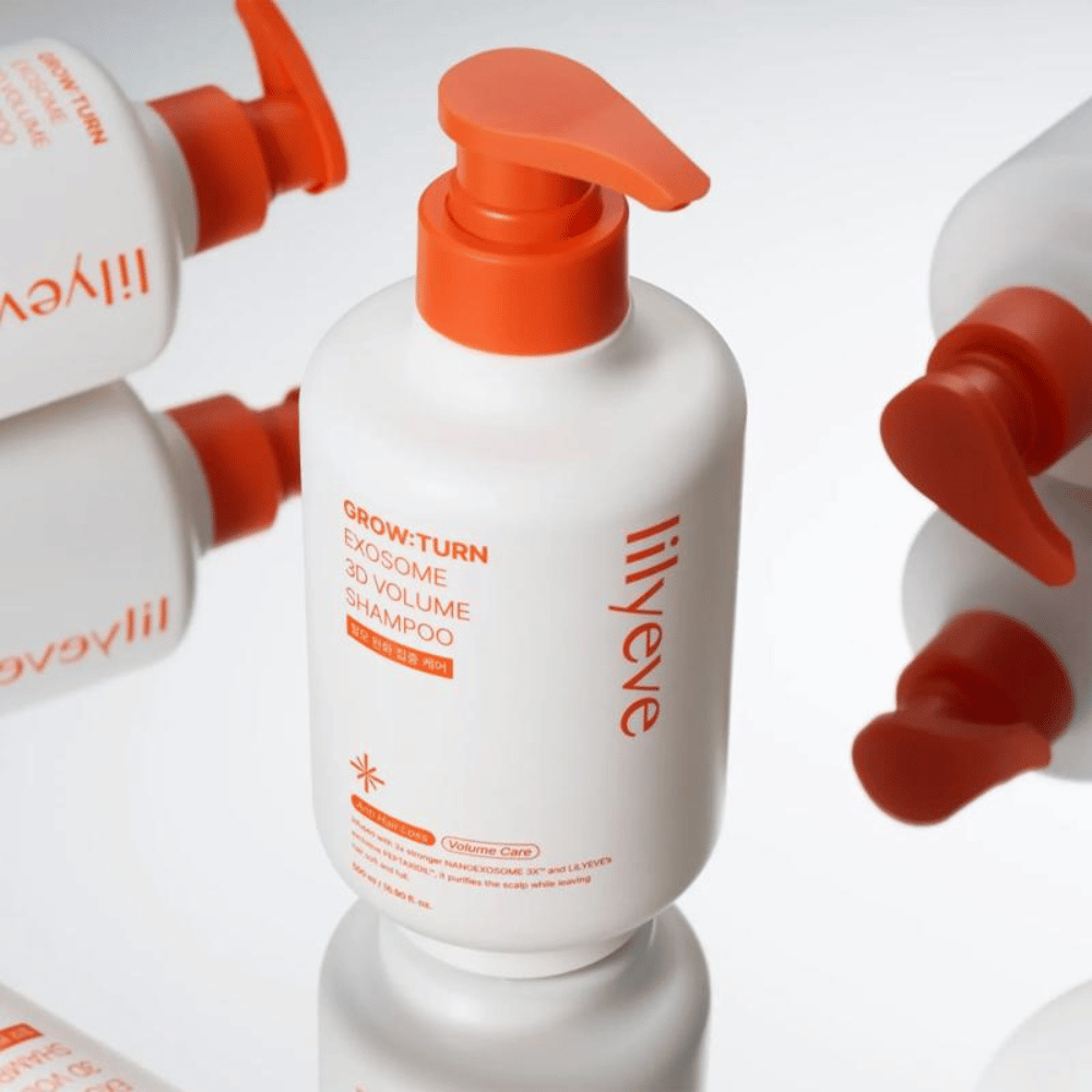 LILYEVE Grow:Turn Exosome 3D Volume Shampoo com fórmula volumizadora contra cabelo fino e sem vida