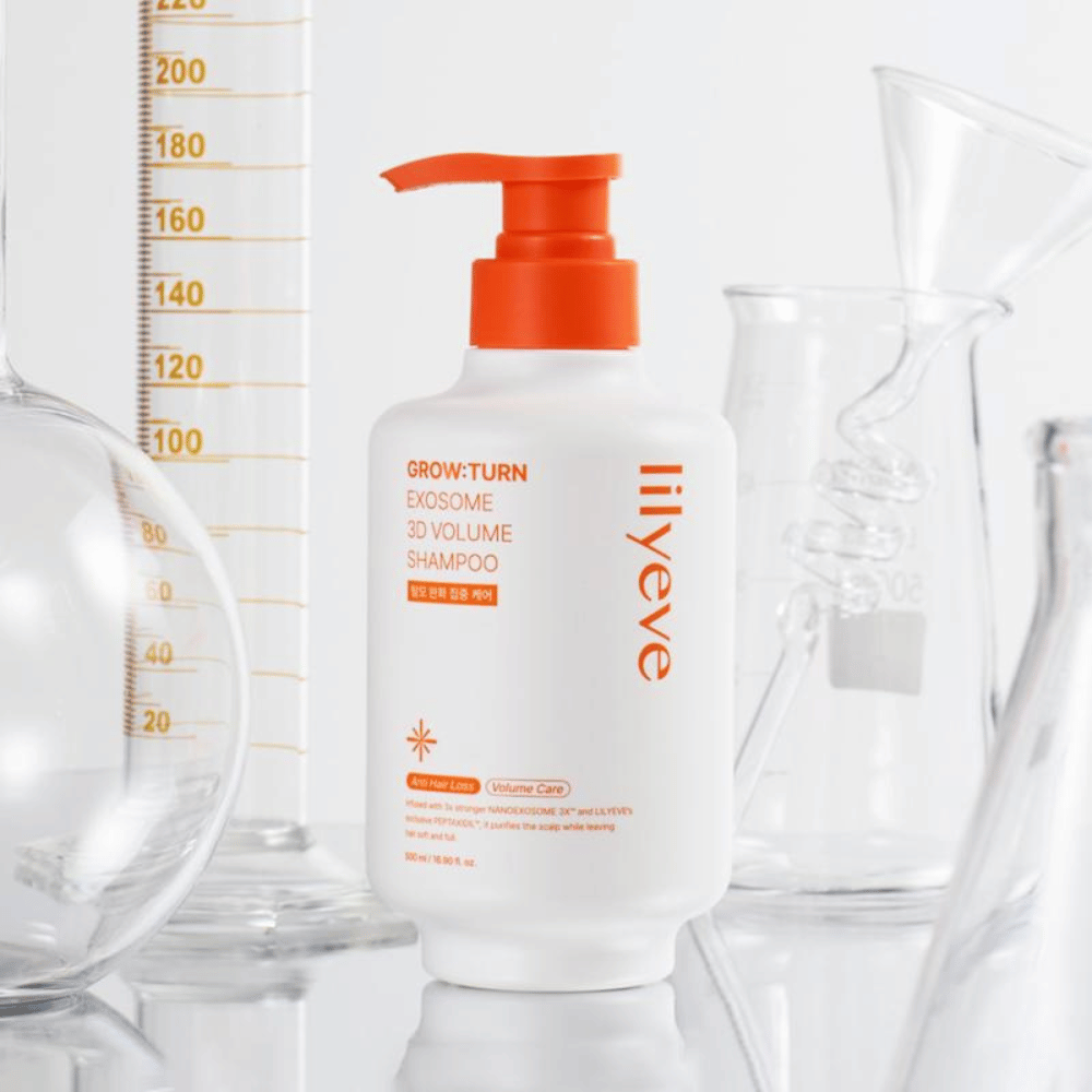 LILYEVE Grow:Turn Exosome 3D Volume Shampoo com exossomas para cabelo mais denso e couro cabeludo saudável
