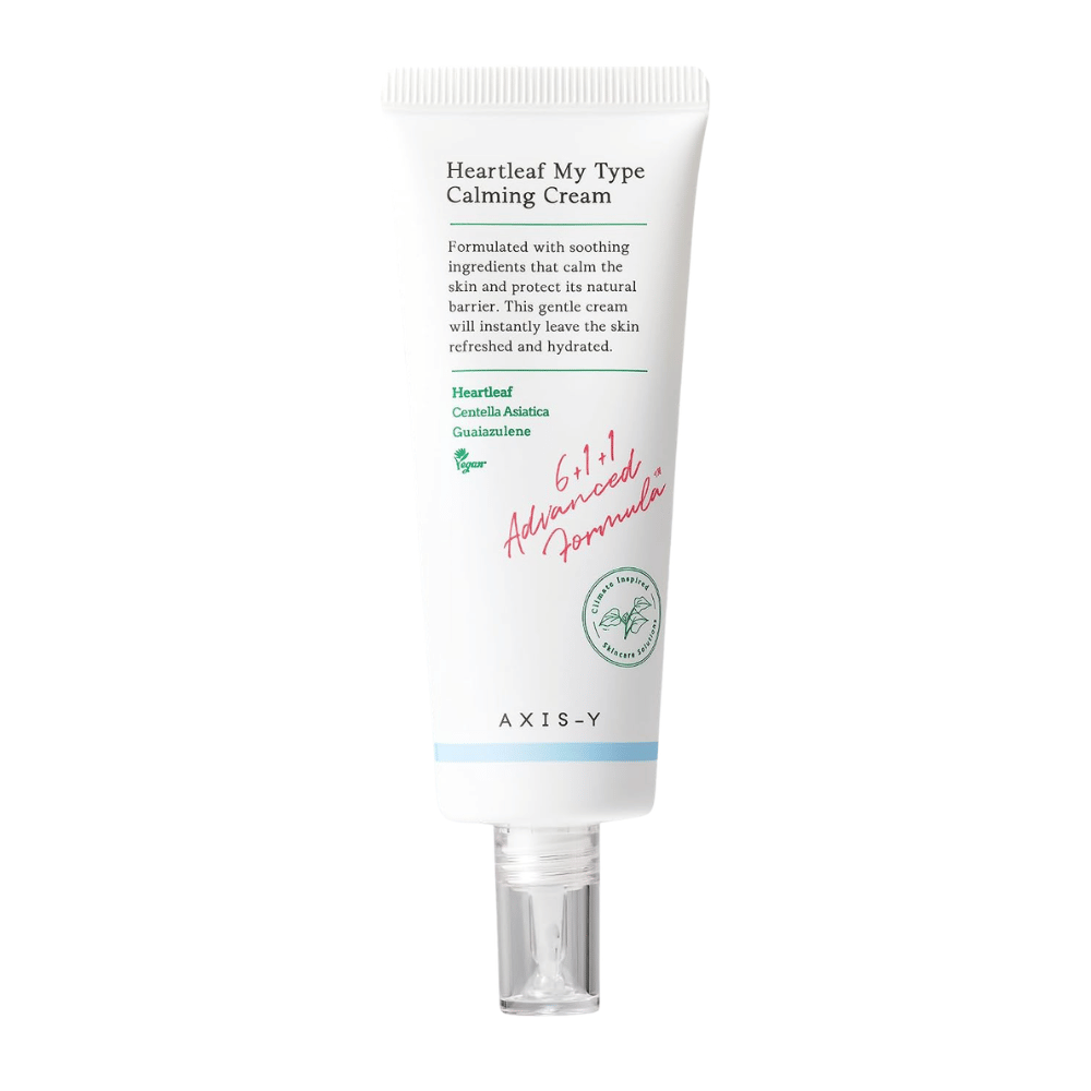 1. AXIS-Y Heartleaf My Type Calming Cream – imagem do produto de creme facial em tubo