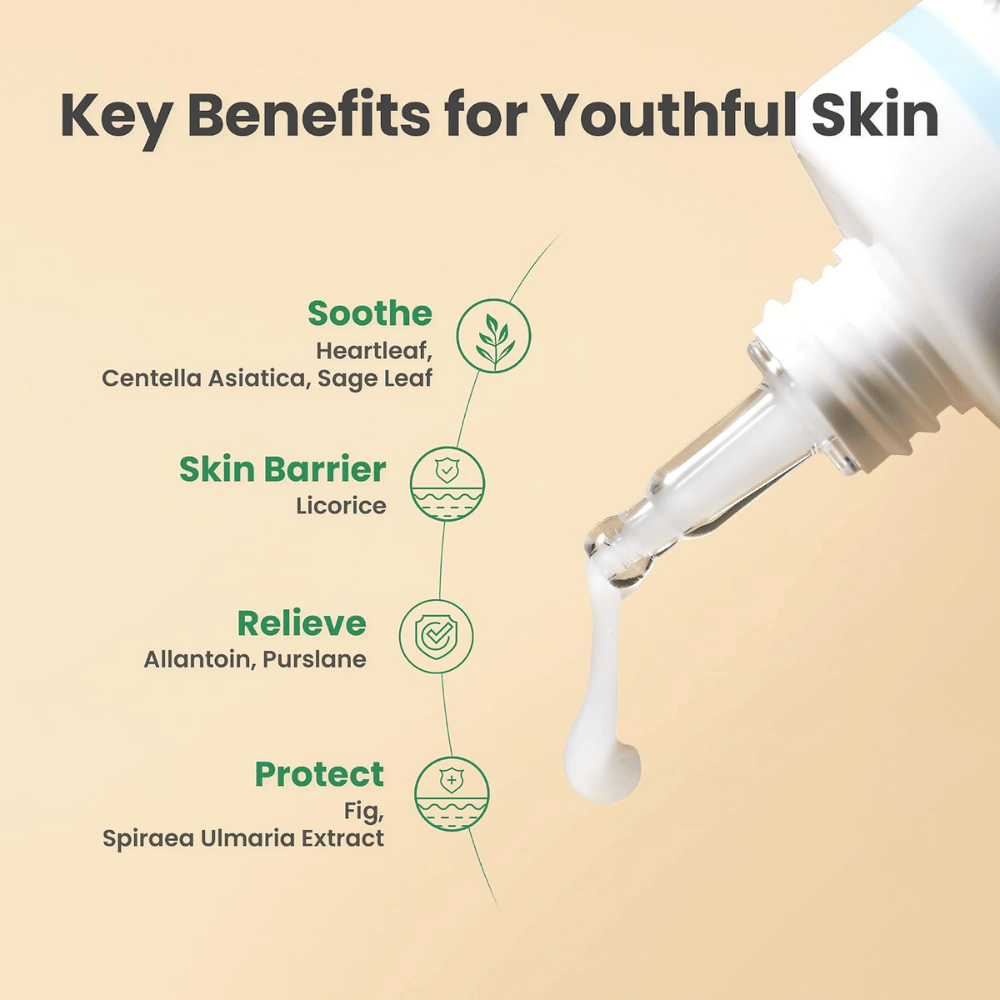 AXIS-Y Heartleaf My Type Calming Cream – cuidados de pele calmantes, fortalecedores da barreira cutânea e protetores