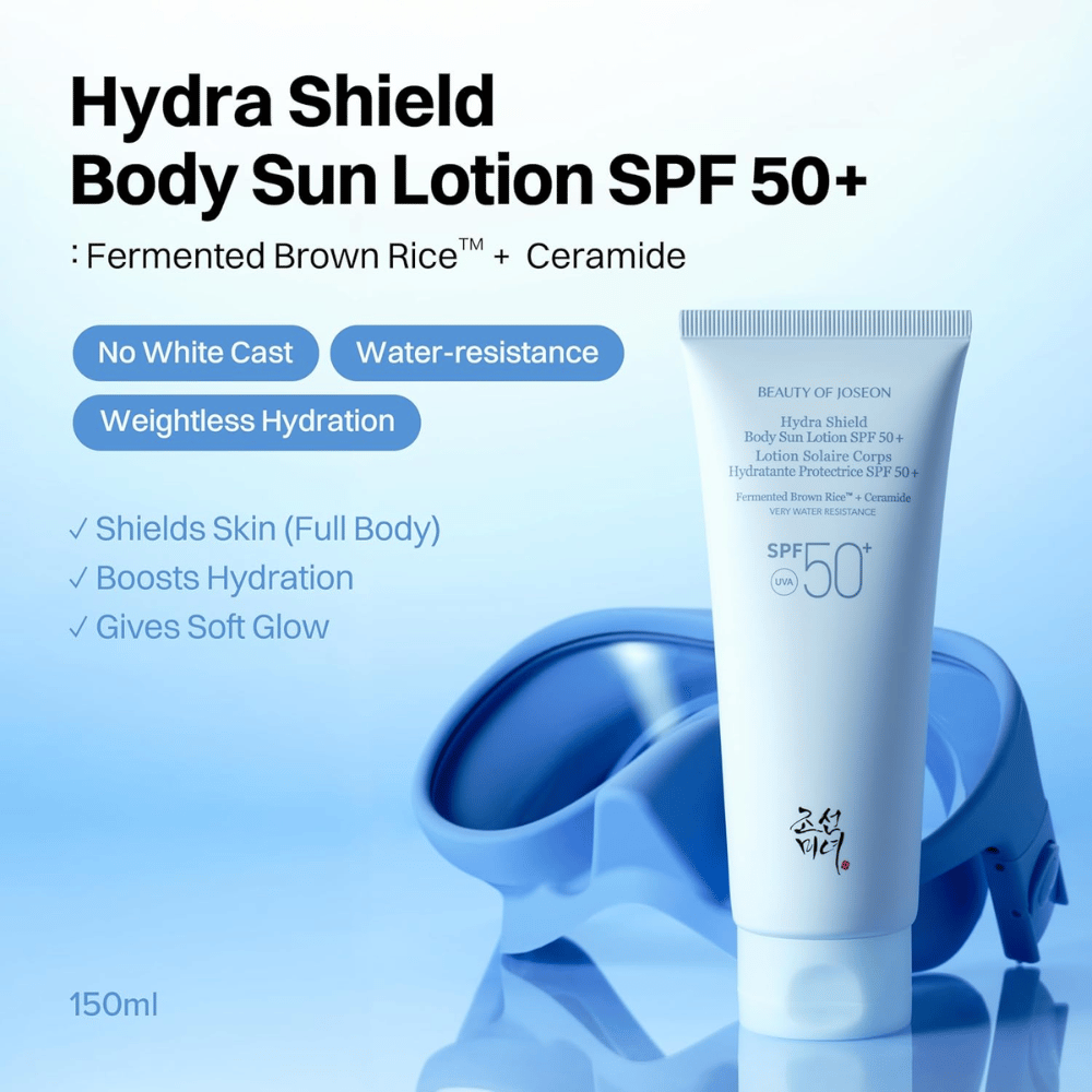 Beauty of Joseon Hydra Shield Body Sun Lotion SPF50+ protetor solar resistente à água para o corpo 150 ml