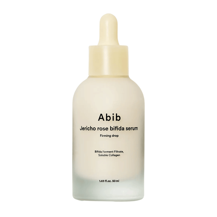 Imagem de produto recortada limpa de Abib Jericho Rose Bifida Serum Firming Drop sobre fundo claro.