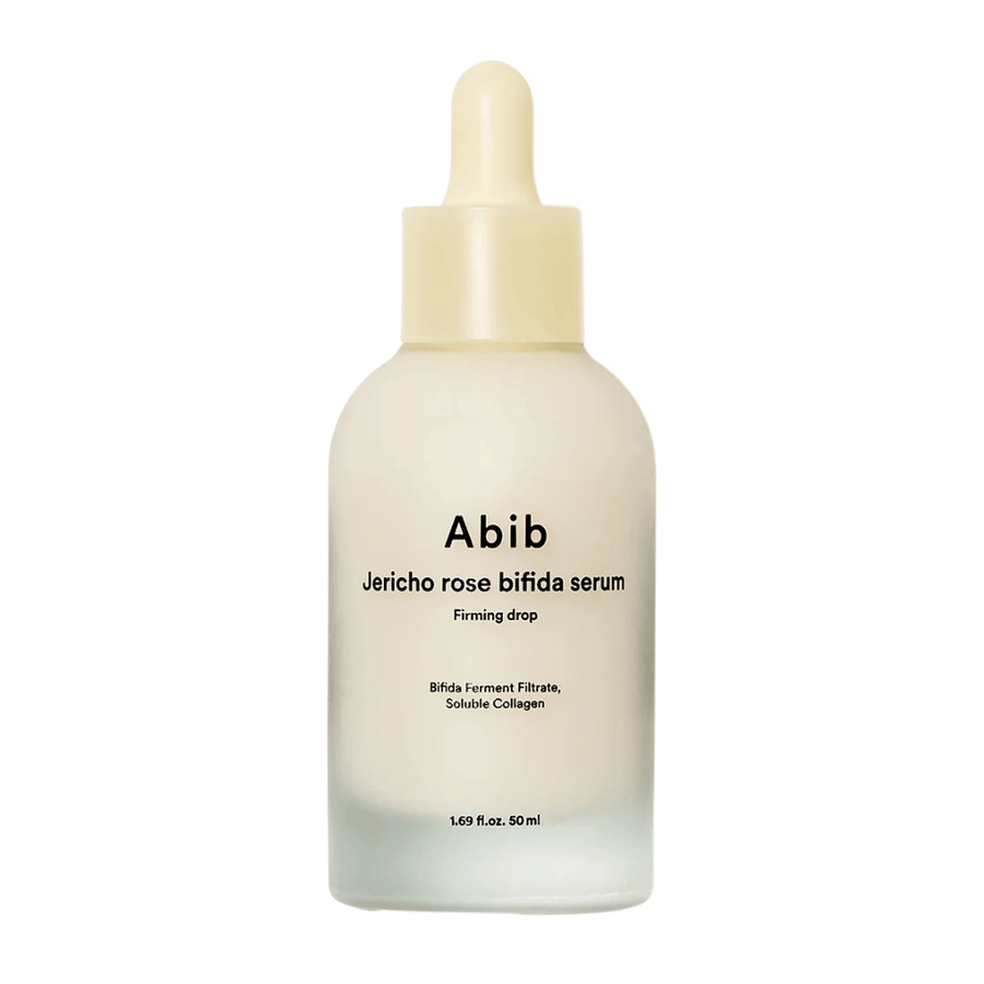 Imagem de produto recortada limpa de Abib Jericho Rose Bifida Serum Firming Drop sobre fundo claro.