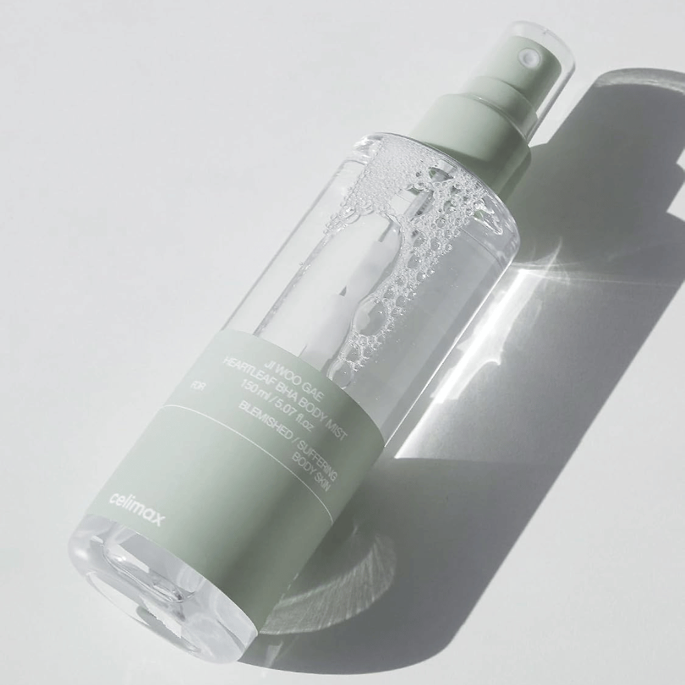 celimax Ji Woo Gae Heartleaf BHA Body Mist 150 ml com BHA e heartleaf
