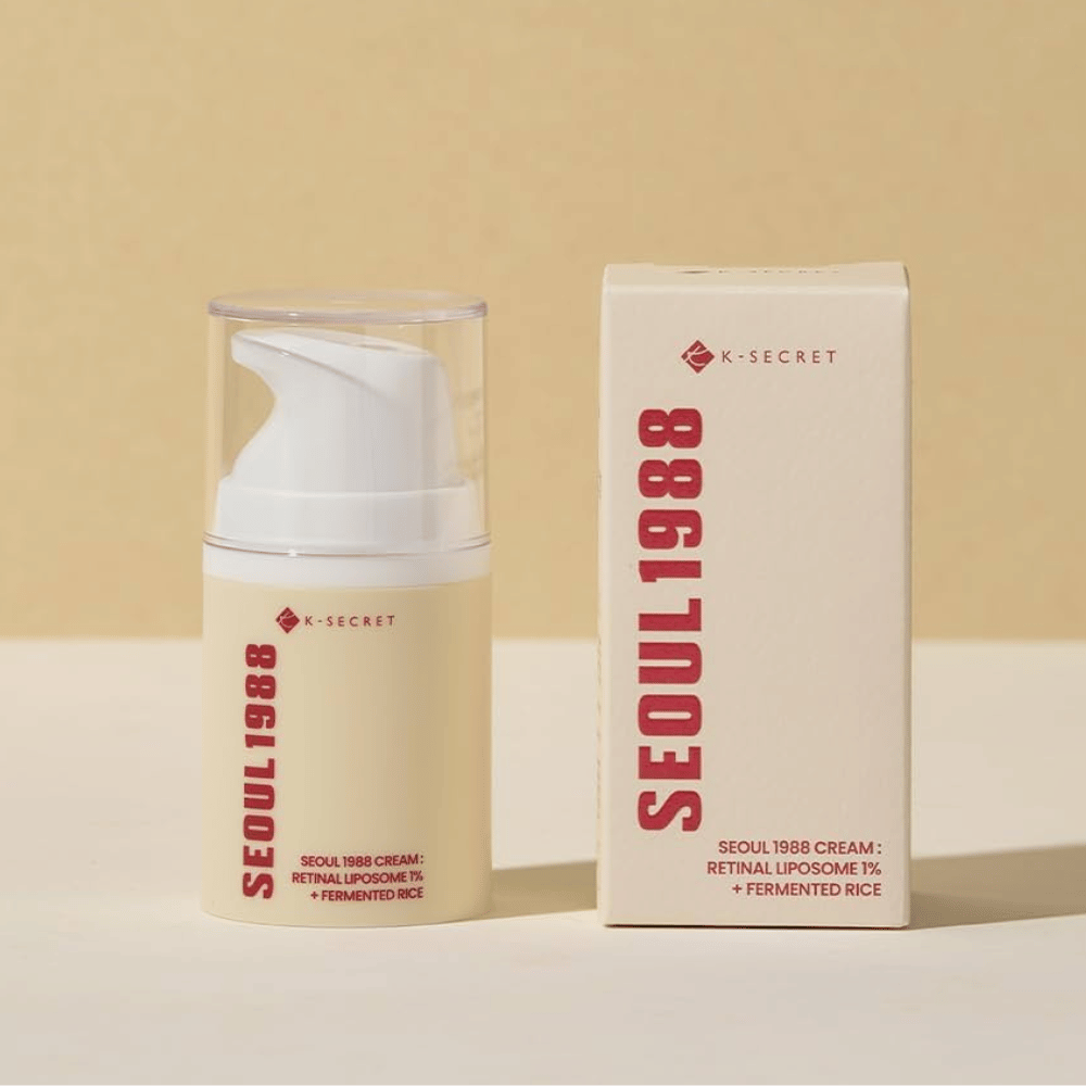 Imagem do produto com embalagem para SEOUL 1988 Cream : Retinal Liposome 1% + Fermented Rice 50ml