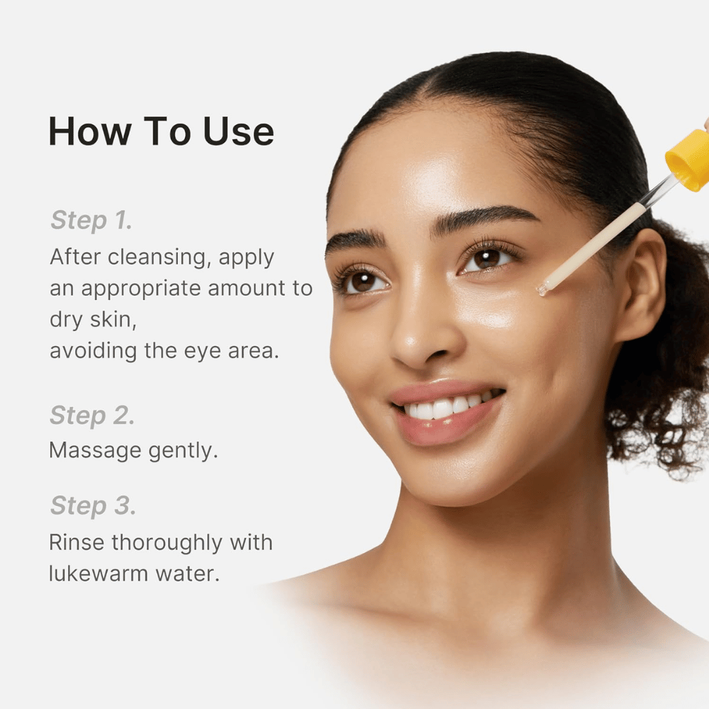 Como usar Medicube Kojic Acid Turmeric Peel Shot – aplique na pele seca, massaje suavemente e enxague com água morna.