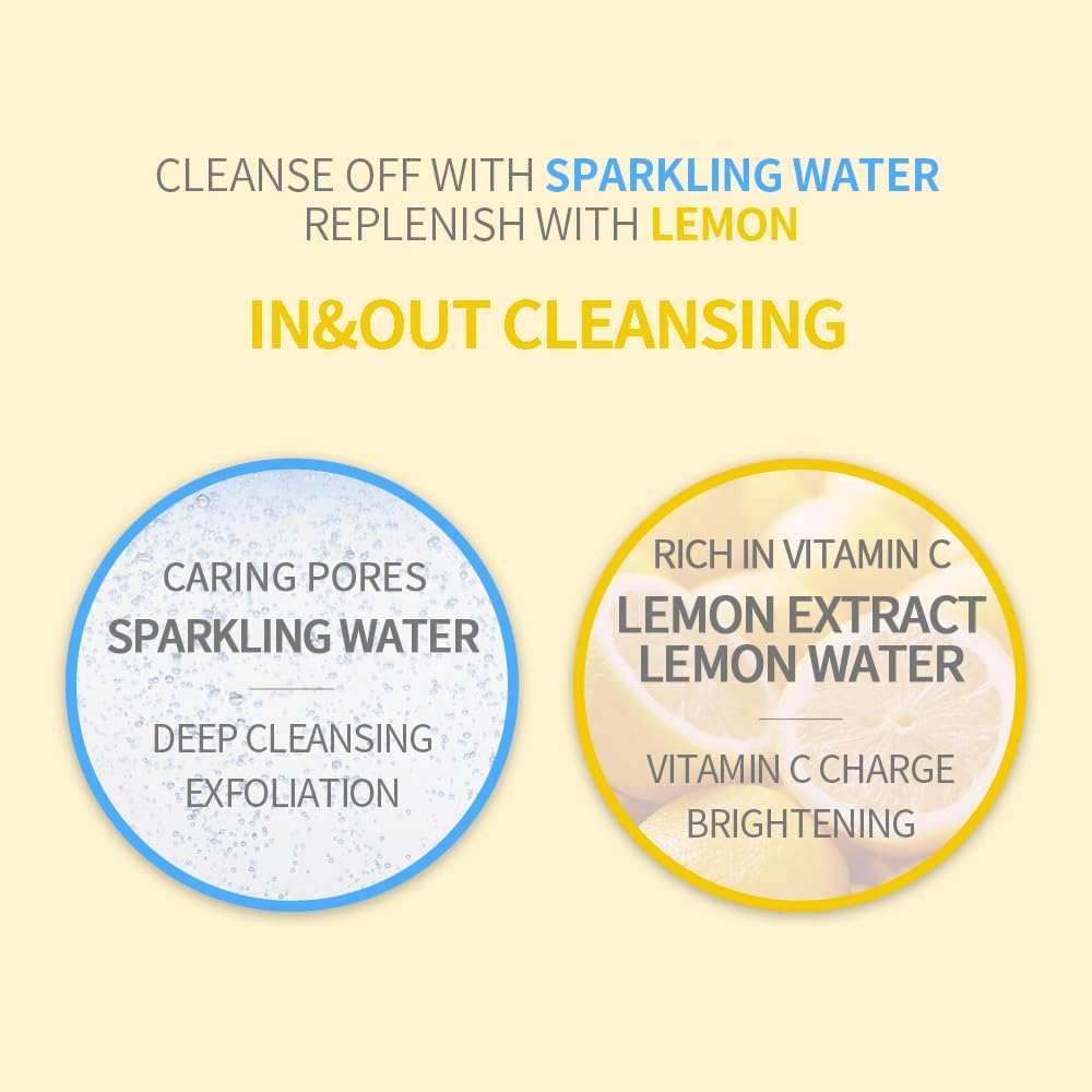 Secret Key Lemon Sparkling Cleansing Foam – limpa poros com água gaseificada e dá brilho com extrato de limão rico em vitamina C.