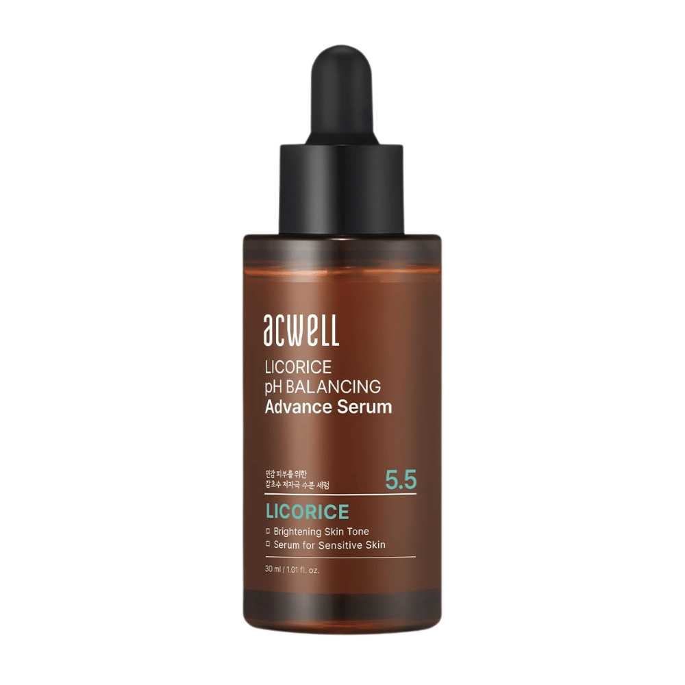 Imagem de produto recortada e limpa de Acwell Licorice pH Balancing Advance Serum sobre fundo claro.