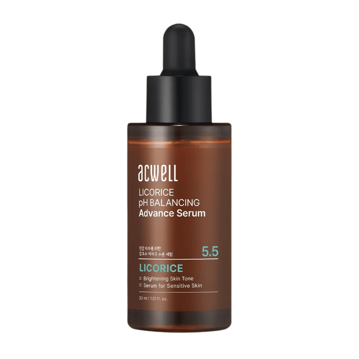 Imagem de produto recortada e limpa de Acwell Licorice pH Balancing Advance Serum sobre fundo claro.