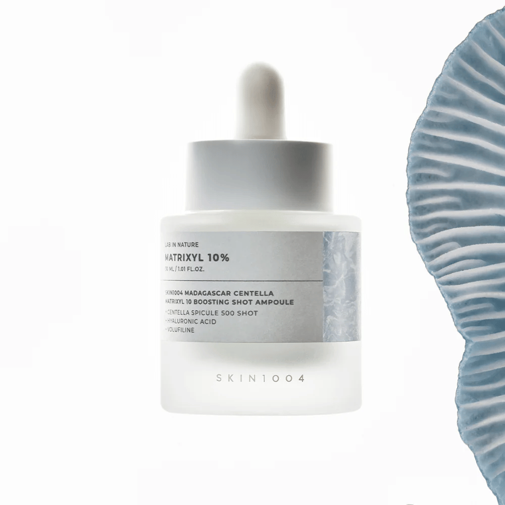 SKIN1004 Madagascar Centella Matrixyl 10 Boosting Shot Ampoule – sérum coreano com 10% de Matrixyl e centella asiatica para pele mais firme, melhor elasticidade e hidratação intensa.