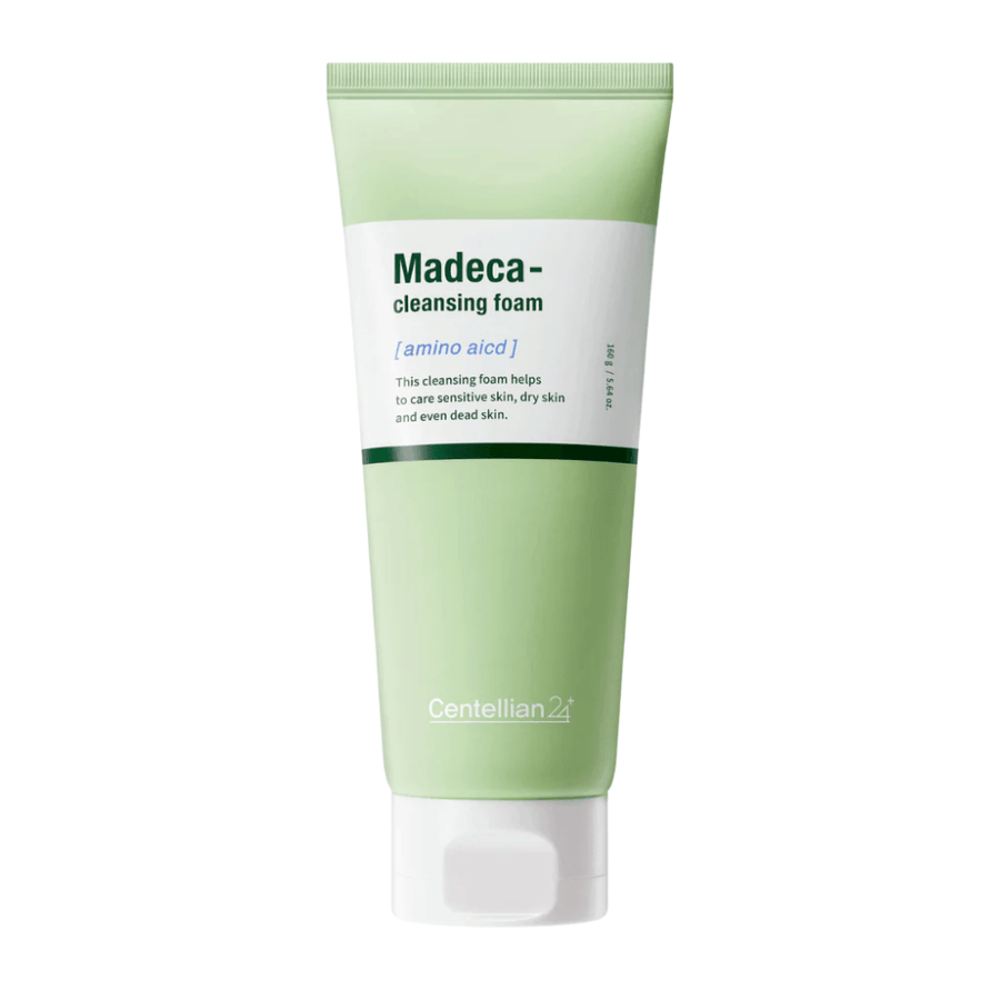 Centellian24 Madeca Amino Acid Cleansing Foam limpeza facial – suave cleansing foam coreano com Centella Asiatica e aminoácidos que limpa a pele suavemente e ajuda a manter o equilíbrio de hidratação da pele.
