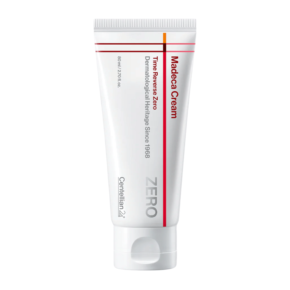 MADECA Cream Time Reverse Zero de Centellian24 – creme facial coreano para uso diário que fortalece a barreira da pele e acalma a pele irritada.